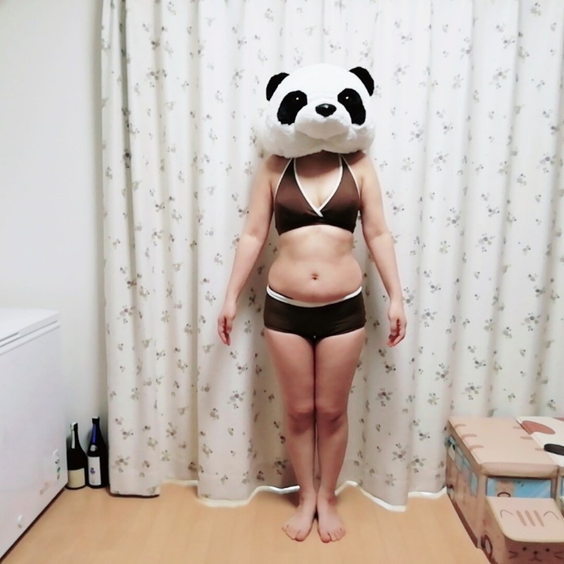 60キロ超えてる体型画像